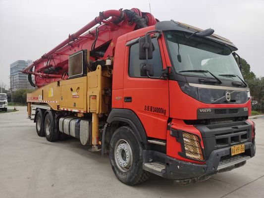 satın al 2020 Sany Orijinal 49 metrelik kırmızı kullanılmış Volvo Şasili beton pompası online manufacture