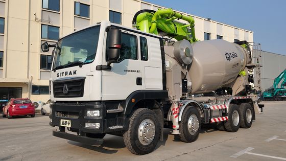 Buy Teila Brand Concrete Mixer And Pump Truck 28 Meters Diesel Powered Customized online manufacture