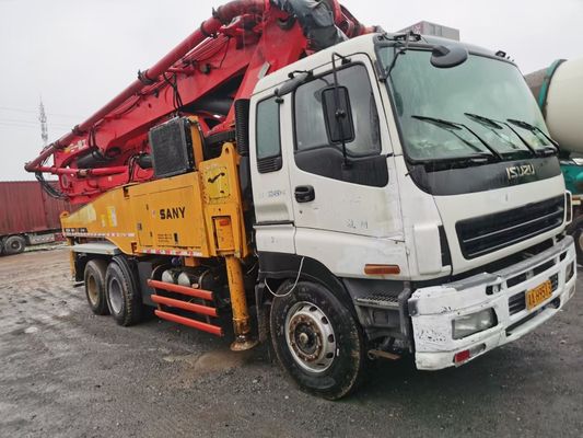 Good price USED SANY 49m Concrete Pump Truck 2012 Boom Pump With ISUZU Chassis online
