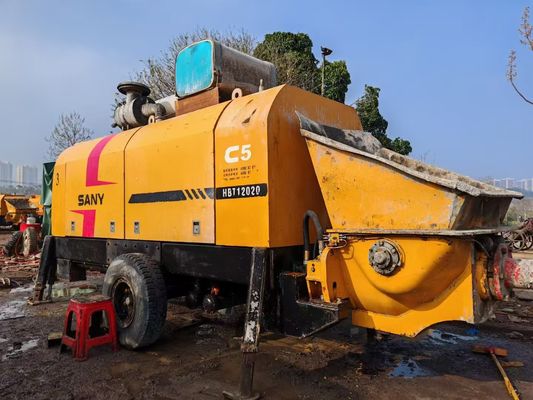 Good price 2019 Sany 120-20 Trailer Mounted Concrete Pump Used Concrete Machinery online
