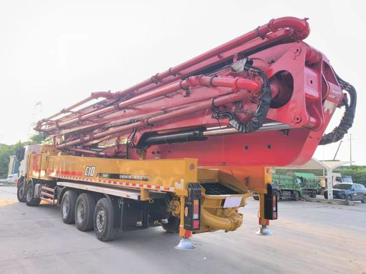 Buy 2017 Sany 66m Old Concrete Boom Pump Truck SYM5540THB 660C-10 With Benz Chasis online manufacture