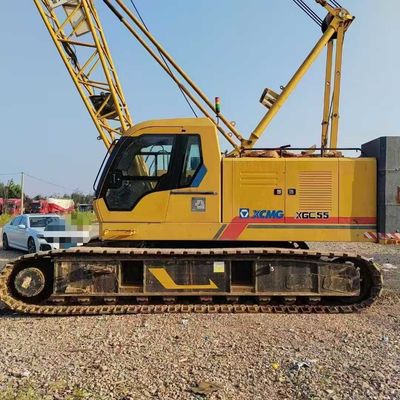 Good price 2017 XCMG 55 Tons Used Crawler Crane , Old Crawler Mounted Crane 40meter Boom online