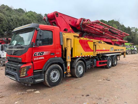 Good price SANY Used 62m concrete pump truck 2019 with VOLVO chassis online