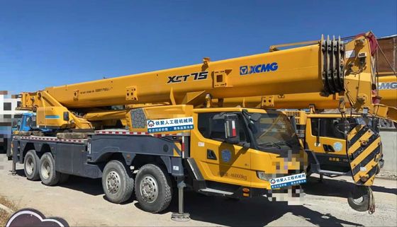 Used Truck Crane 2017-2021 Second Hand Lifting crane Hydraulic XCMG 75 Tons