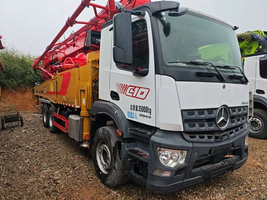 Good price SANY Used 52m truck-mounted concrete pump truck with Mercedes Benz chassis from 2020 online