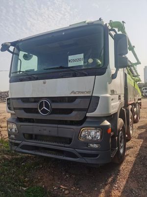 2018 used Original 56 Meter Zoomlion Green Concrete Pump with Benz Chassis