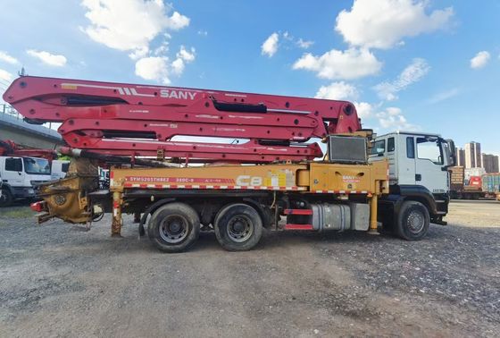 अच्छी कीमत SANY 38m 2018 से इस्तेमाल किए गए कंक्रीट पंप ट्रक ऑनलाइन