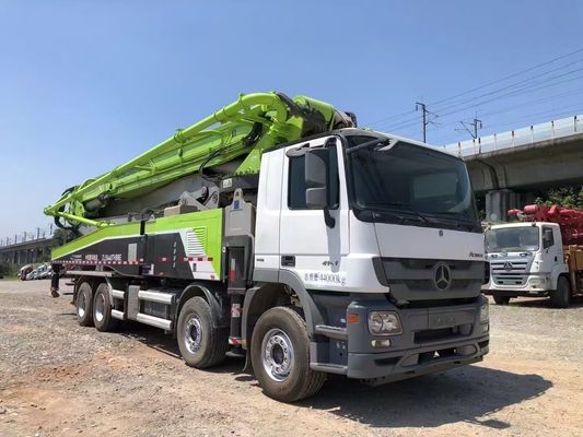 سعر جيد 2019 Zoomlion 56m معدات بناء شاحنات مضخة خرسانة مستعملة الانترنت