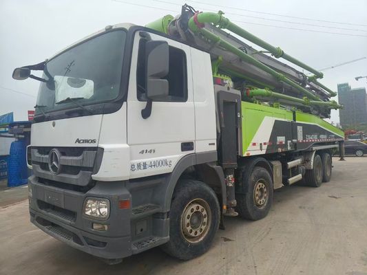 Good price 2019 Used Original 56 Meter Zoomlion Green Concrete Pump With Benz Chassis online