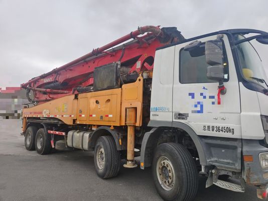 Good price Used 2016 Sany 49m pump truck with Benz chasis for hot sale online