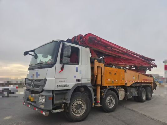 Good price USED SANY 49m Pump Truck In Mercedes Benz Chassis Concrete Pump Truck Construction Pump Truck online