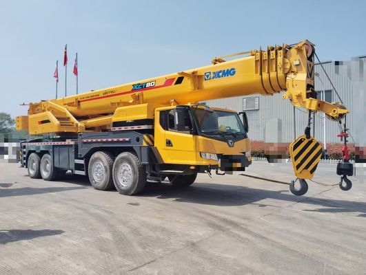 2017 XCMG Used 80T Fully hydraulic truck crane lifting machinery