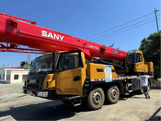 Good price RED Color 2023 SANY STC500E Used Truck Crane 50T Fully Hydraulic Lifting Machinery online