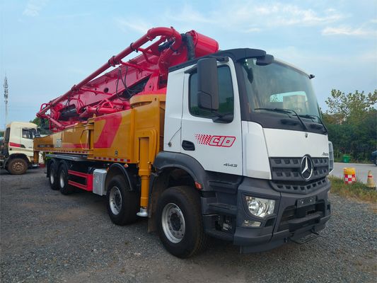 2021 SANY Used 62m Concrete Pump Truck With Benz Chassis Construction Machinery