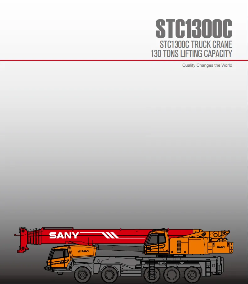 Used Sany Stc1300c 130t 130 Tons Truck Mobile Crane For Sale 0