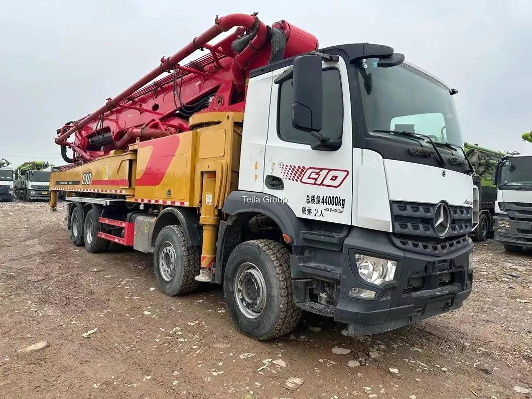 2020 2021 2022 Second Hand 62m Sany Concrete Boom Pump with Beton Chassis 0