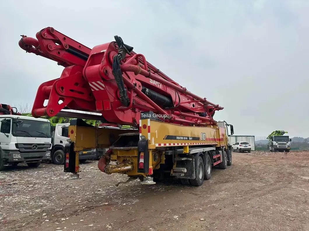 2020 2021 2022 Second Hand 62m Sany Concrete Boom Pump with Beton Chassis 2