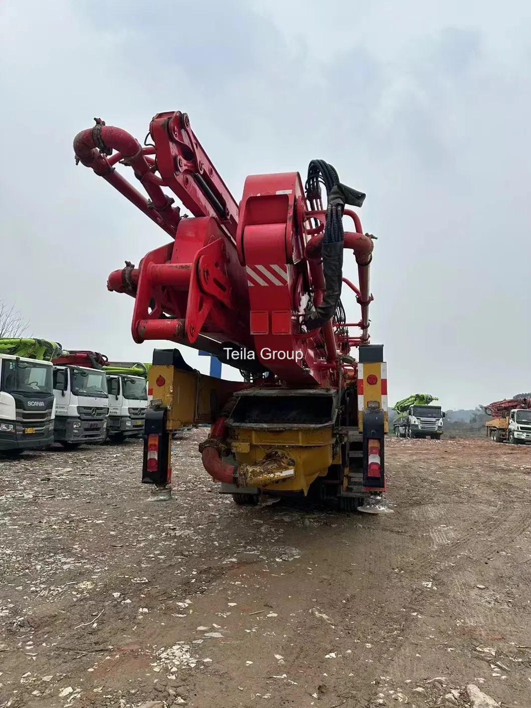 2020 2021 2022 Second Hand 62m Sany Concrete Boom Pump with Beton Chassis 4